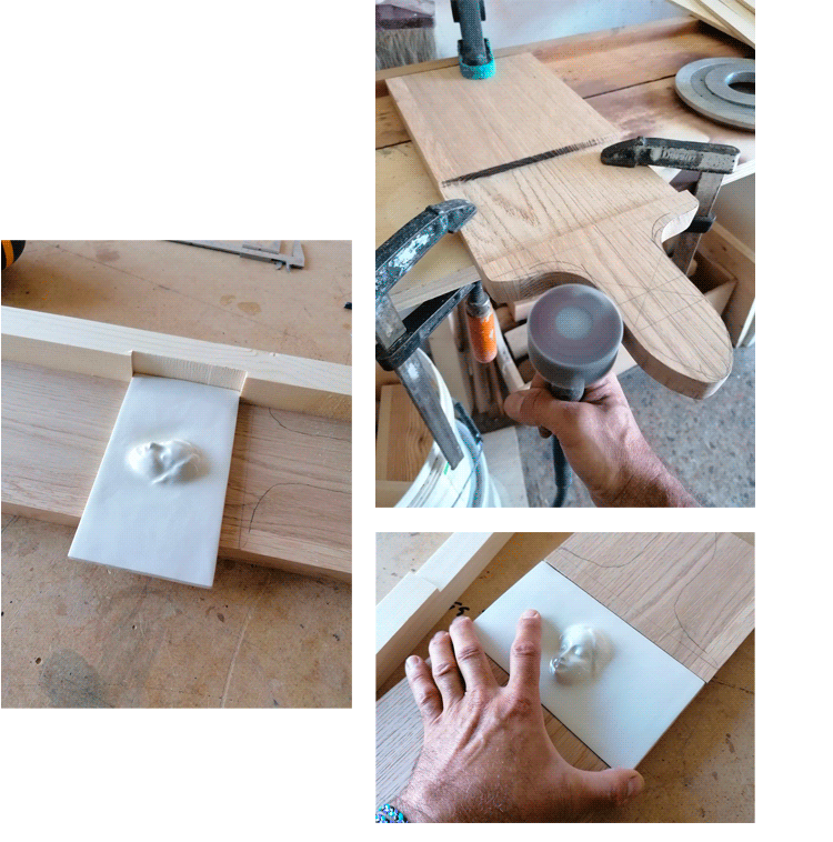 Tagliere legno ceramica di design